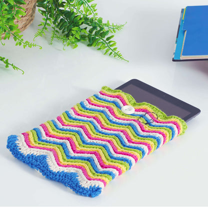 Lily Rainbow Light Crochet Tablet Case Single Size
