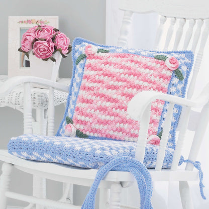 Lily Sugar'n Cream Chair Cushion Crochet Single Size