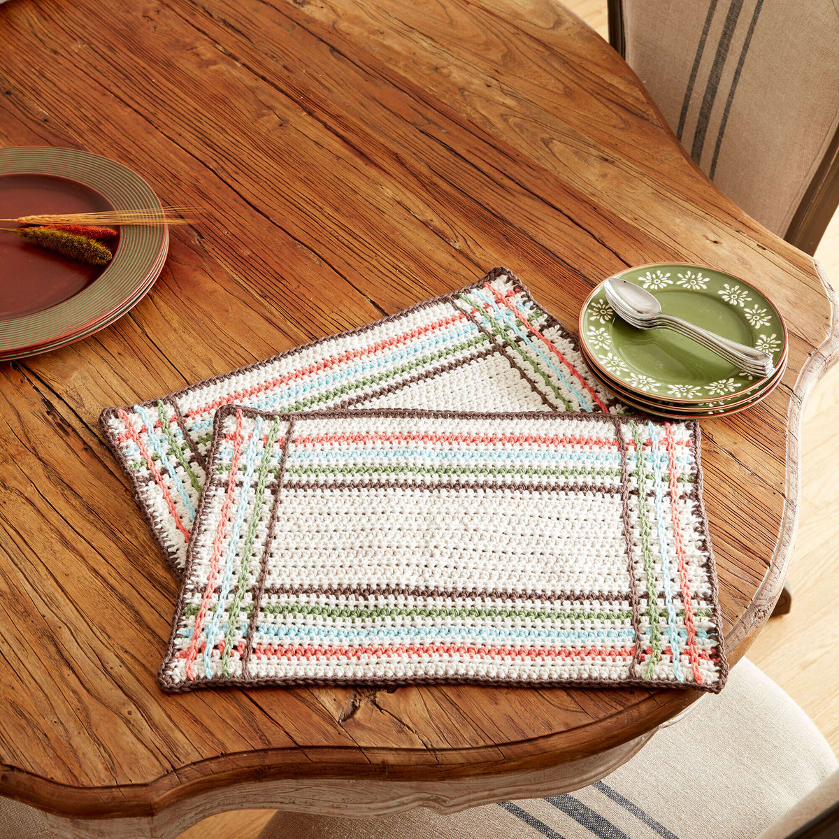 Crochet Placemat made in Lily The Original Yarn