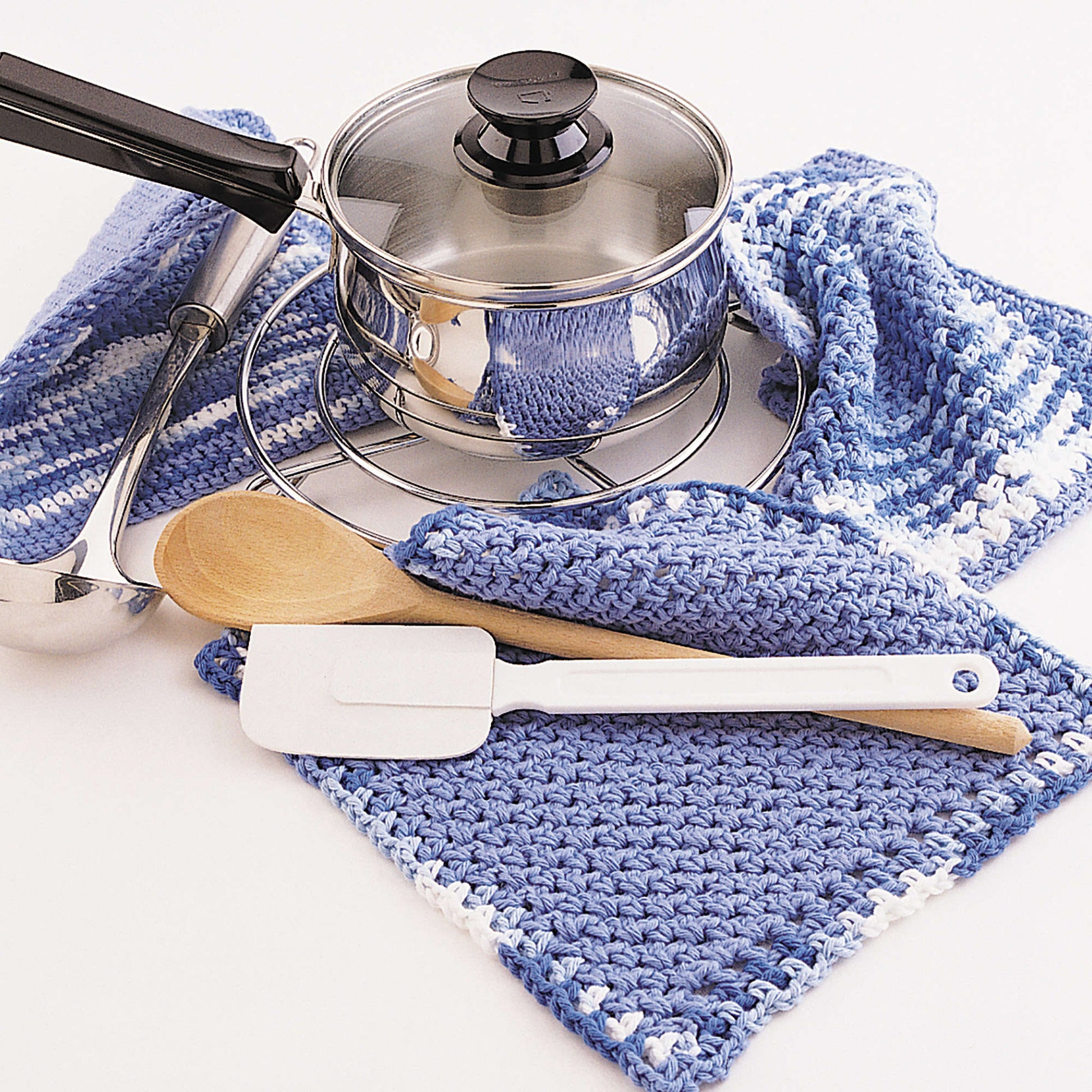 Free Lily Sugar'n Cream Dishcloth and Pot Holder Crochet Pattern