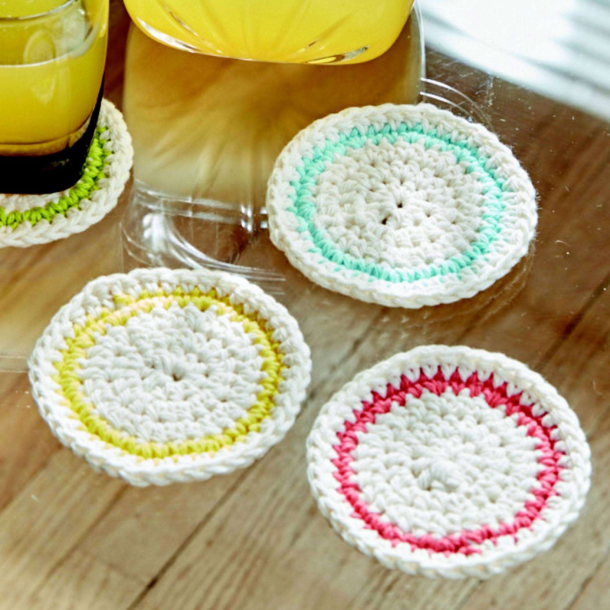 Easy Crochet Coasters  Free Crochet Coaster Pattern for Beginners
