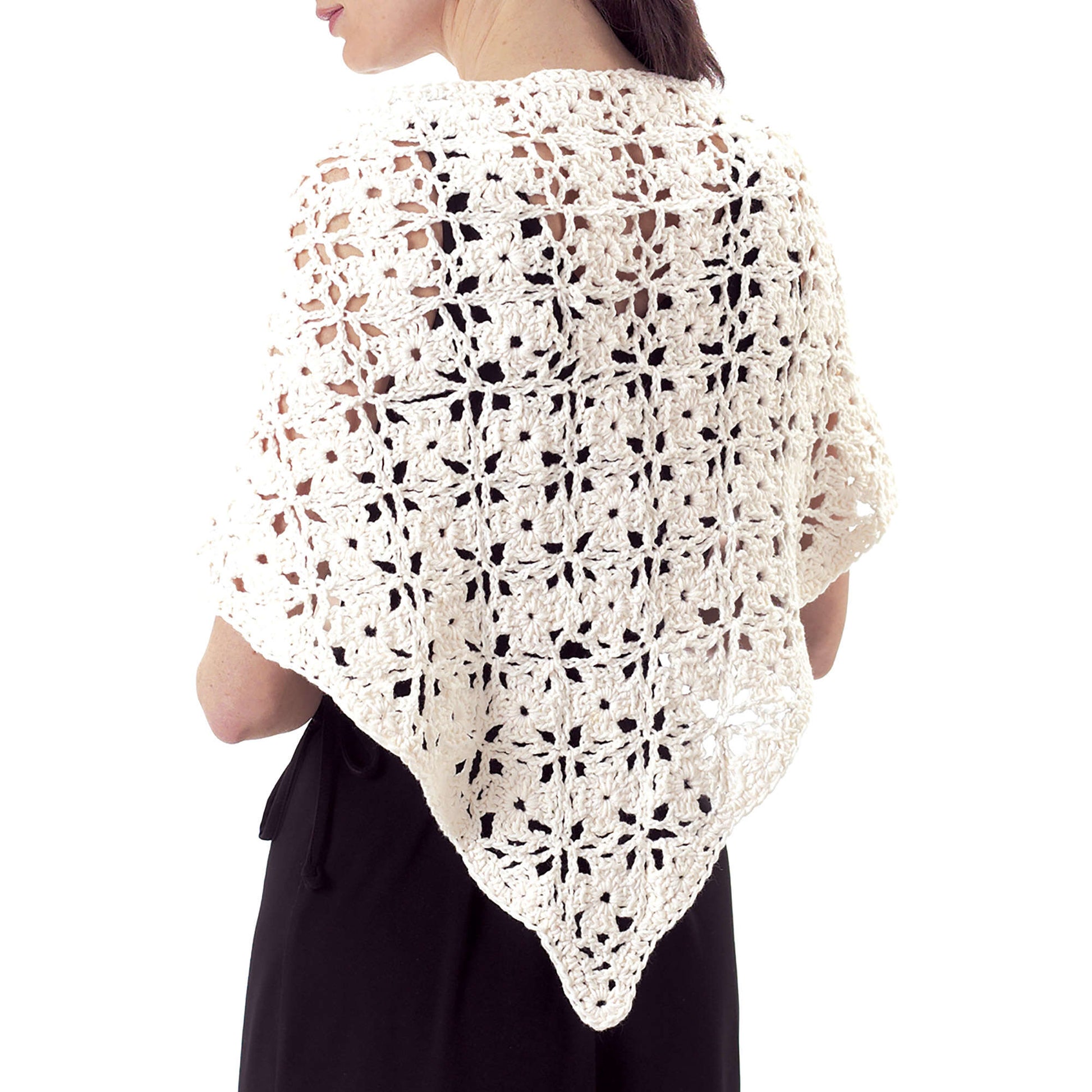 Free Lily Sugar'n Cream Floral Shawl Crochet Pattern