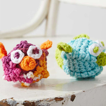Lily Sugar'n Cream Puffy & Stuffy Cat Toys Crochet Puffy