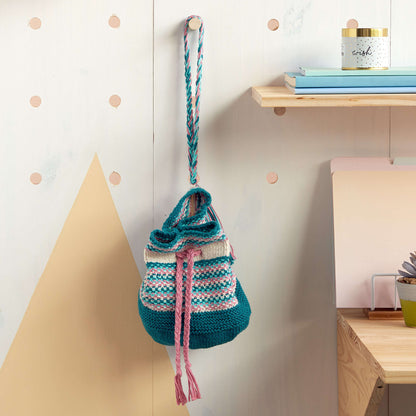 Lily Sugar'n Cream Woven Look Knit Bucket Bag Single Size