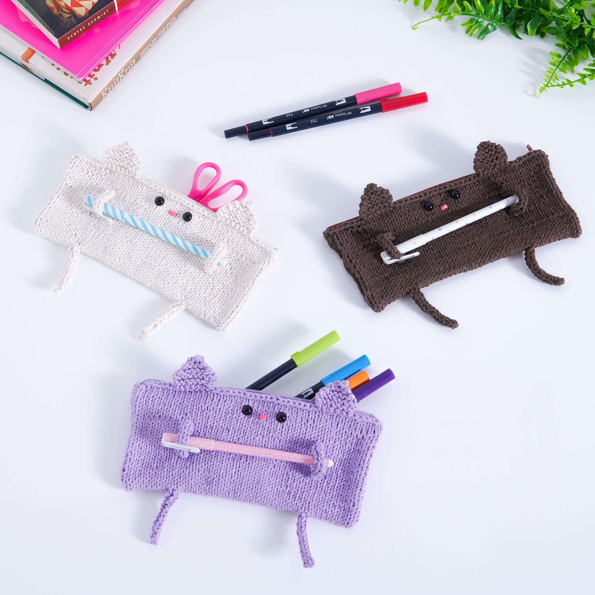 Lily Animal Friends Knit Pencil Case Version 3