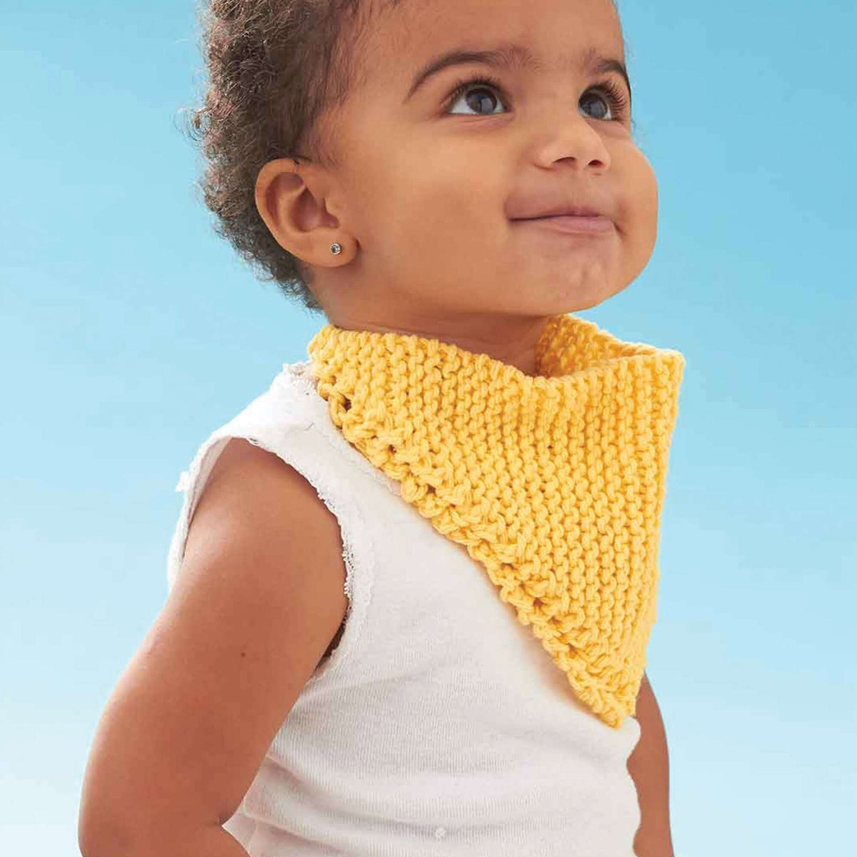 V Dribble Pattern Free Easy Lily Sugar'n Cream Dribble Bib Knitting Pattern | Yarnspirations