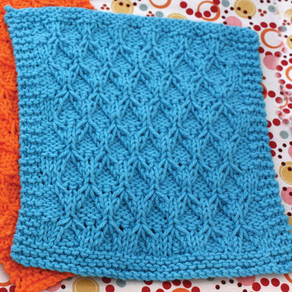 Lily Sugar'n Cream Honeycomb Check Dishcloth Single Size