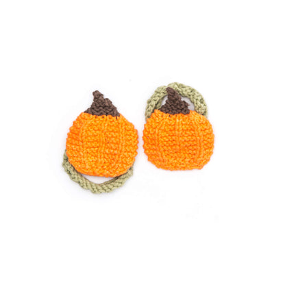 Lily Sugar'n Cream Pumpkin Napkin Rings Knit Single Size
