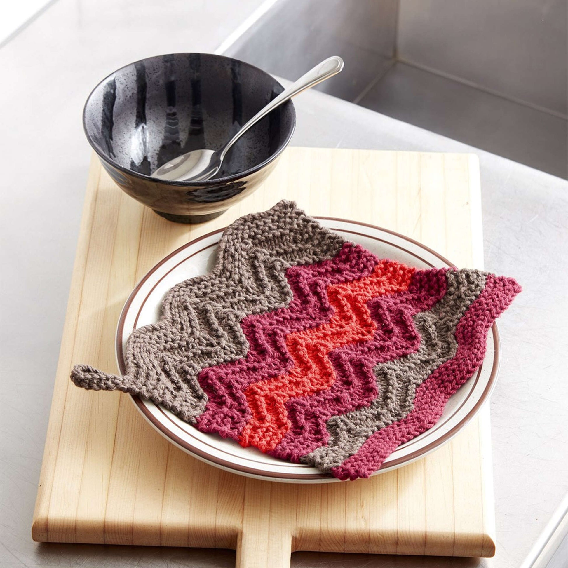 Free Lily Sugar'n Cream Changing Colours Knit Dishcloth Pattern