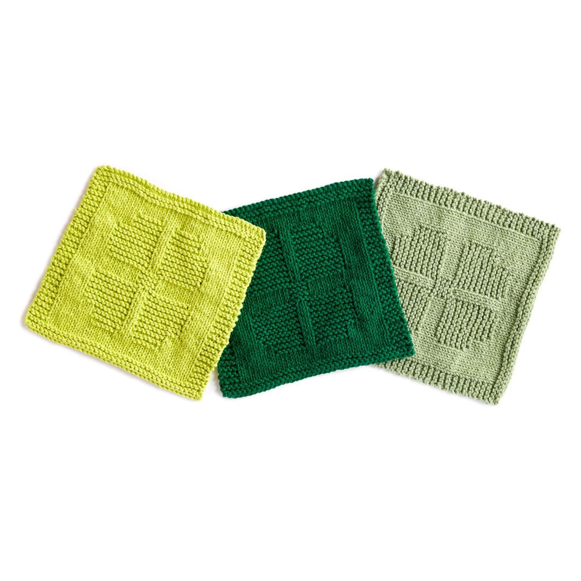 Lucky Free 4 Leaf Clover Crochet Dishcloth Pattern
