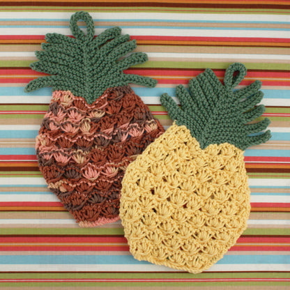 Lily Sugar'n Cream Pineapple Knit Dishcloth Single Size