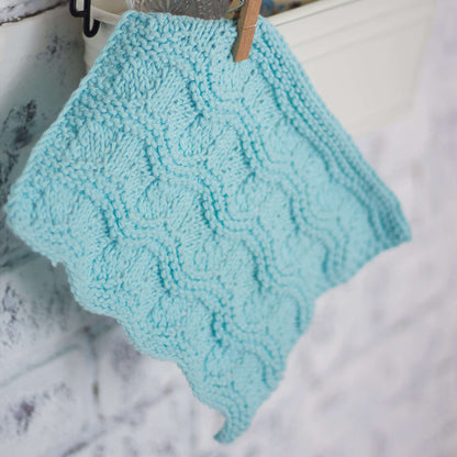 Lily Sugar'n Cream Ripple Stitch Dishcloth Knit Single Size