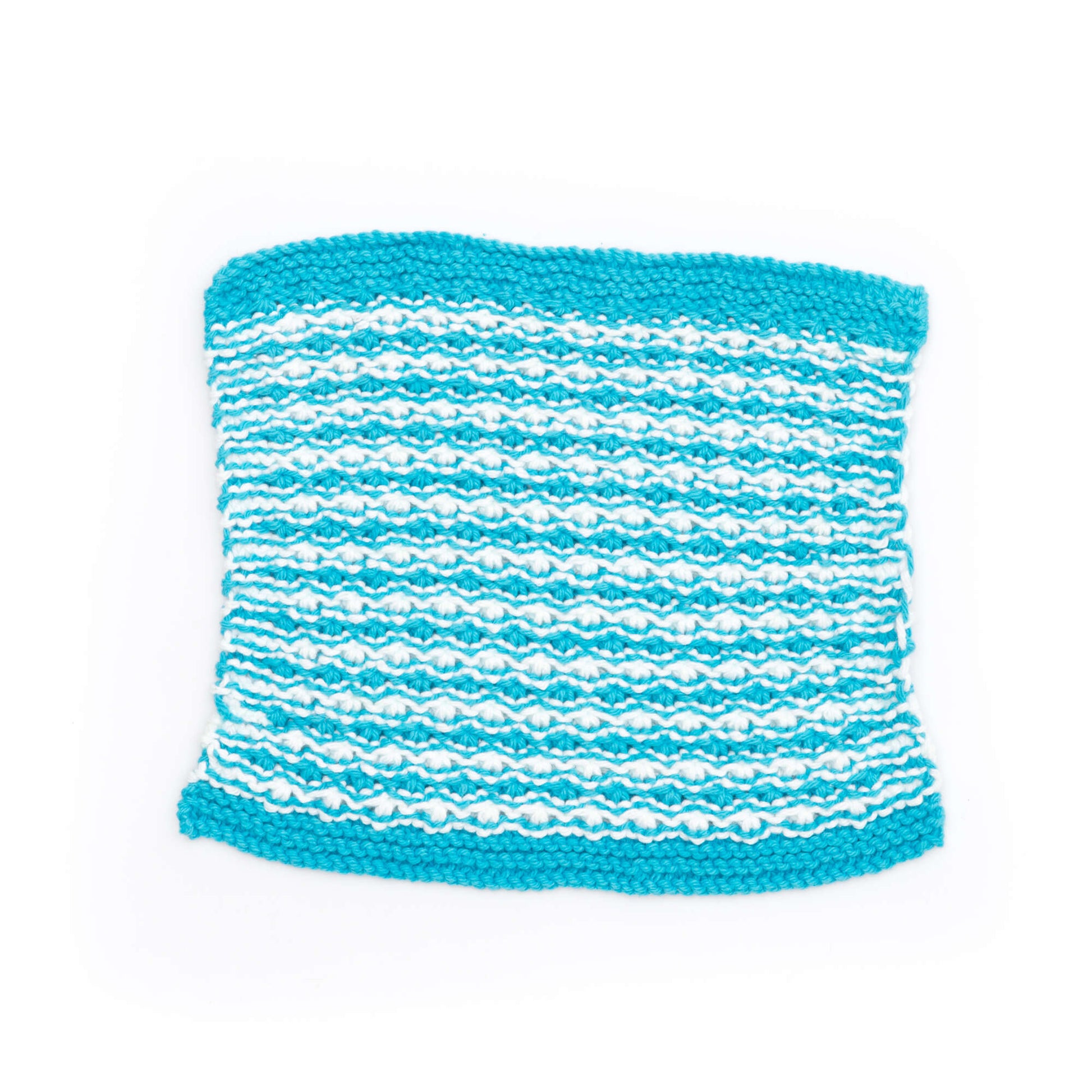 Free Lily Sugar'n Cream Striped Star Stitch Dishcloth Knit Pattern