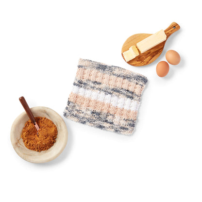 Lily Sugar'n Cream Scrubbing Stripes Knit Dishcloth Single Size