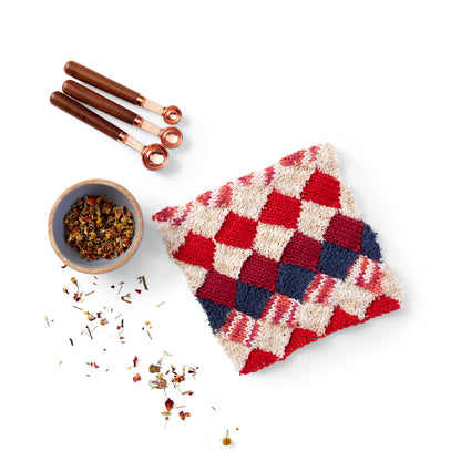 Lily Sugar'n Cream Entrelac Knit Dishcloth Single Size