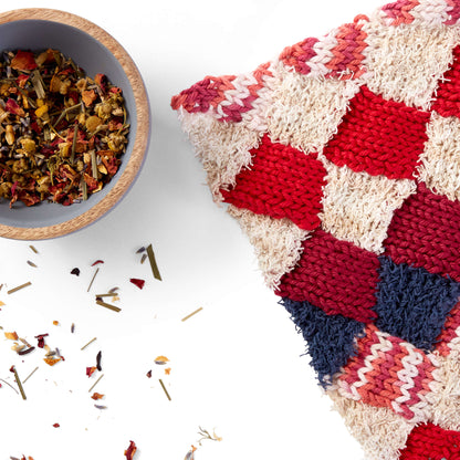 Lily Sugar'n Cream Entrelac Knit Dishcloth Single Size