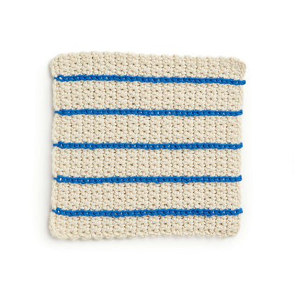 Lily Vertical Stripes Crochet Dishcloth Single Size