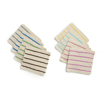 Lily Vertical Stripes Crochet Dishcloth Single Size