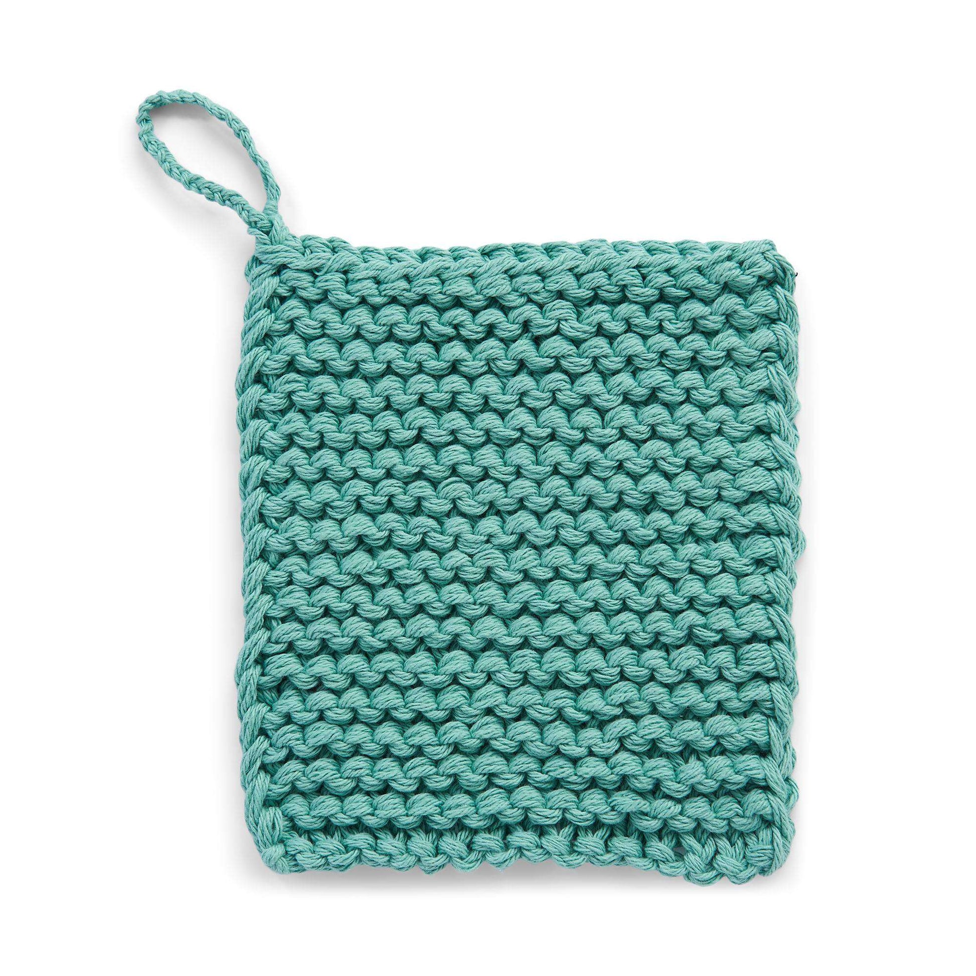 Free Lily Sugar'n Cream Knit Super-Fast Chunky Garter Stitch Dishcloth Pattern