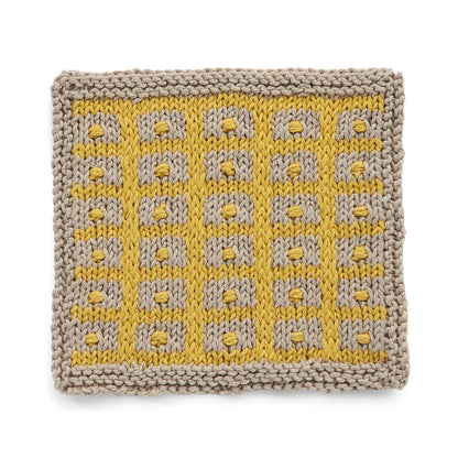 Lily Sugar'n Cream Knit Gridded Texture Dishcloth Single Size