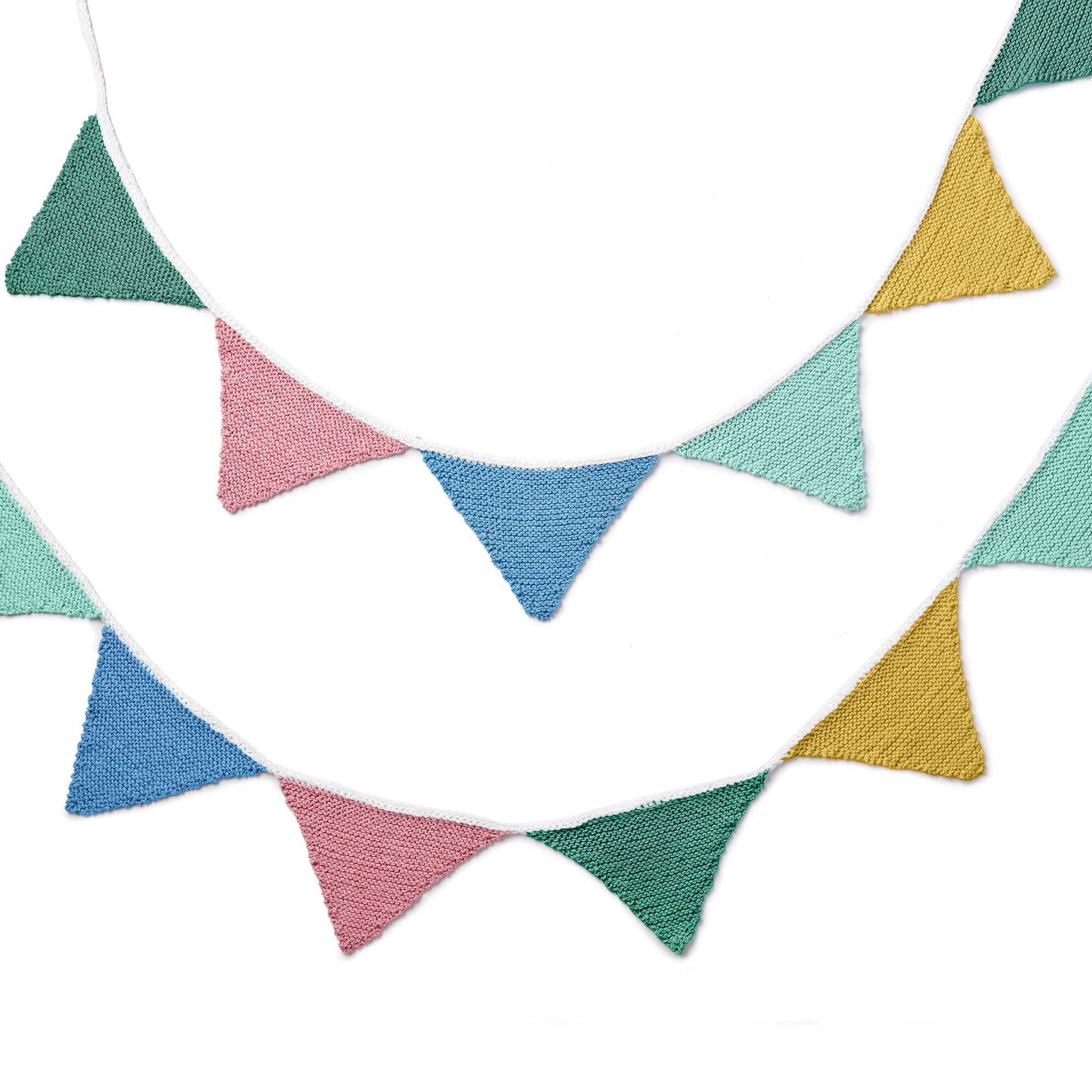 Free Lily Sugar'n Cream Garter Triangle Knit Bunting Pattern