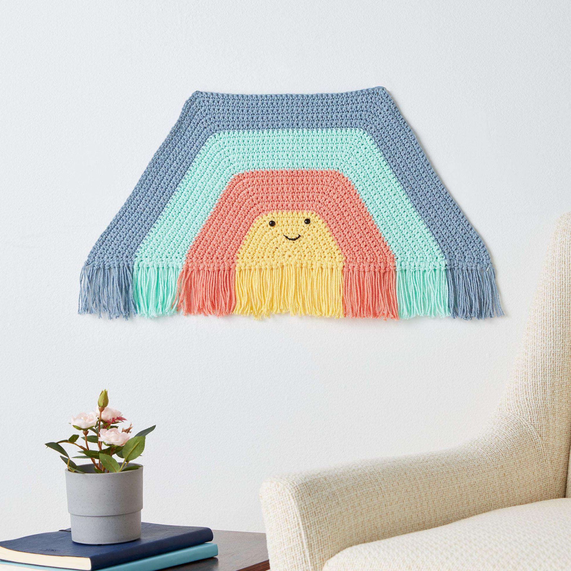 Free Lily Sugar'n Cream Crochet Rainbow Tunnel Wall Hanging Pattern