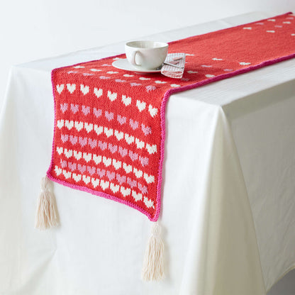 Lily Sugar'n Cream Sprinkle of Love Knit Table Runner Single Size