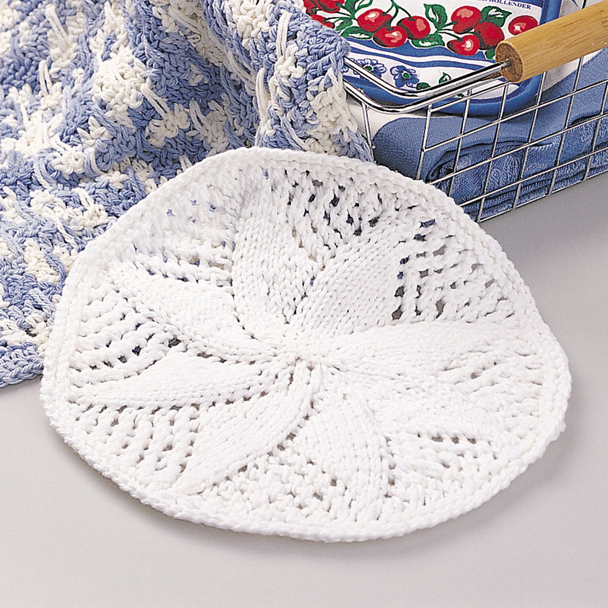 Free Lily Sugar'n Cream Doily Style Dishcloth Knit Pattern