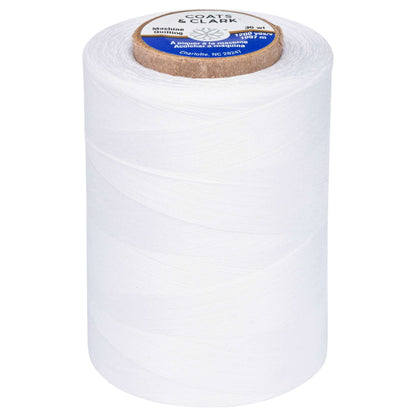 Coats & Clark Cotton Machine Quilting Thread (1200 Yards) White