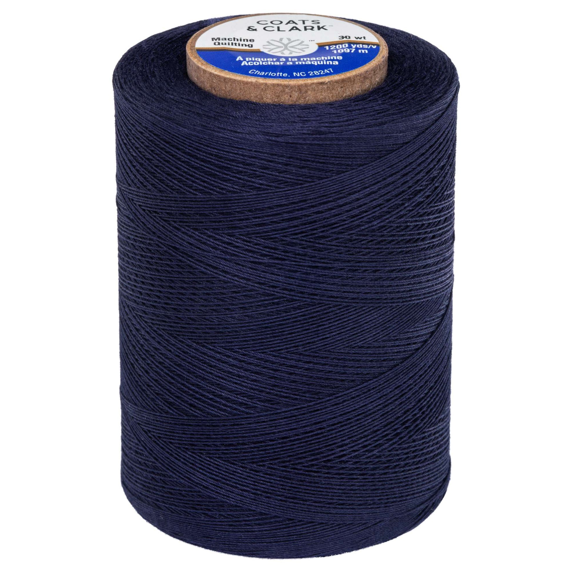 Coats & Clark Cotton Machine Quilting Thread (1200 Yards) Navy