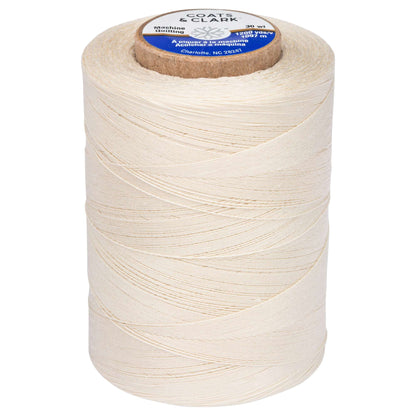 Coats & Clark Cotton Machine Quilting Thread (1200 Yards) Cream