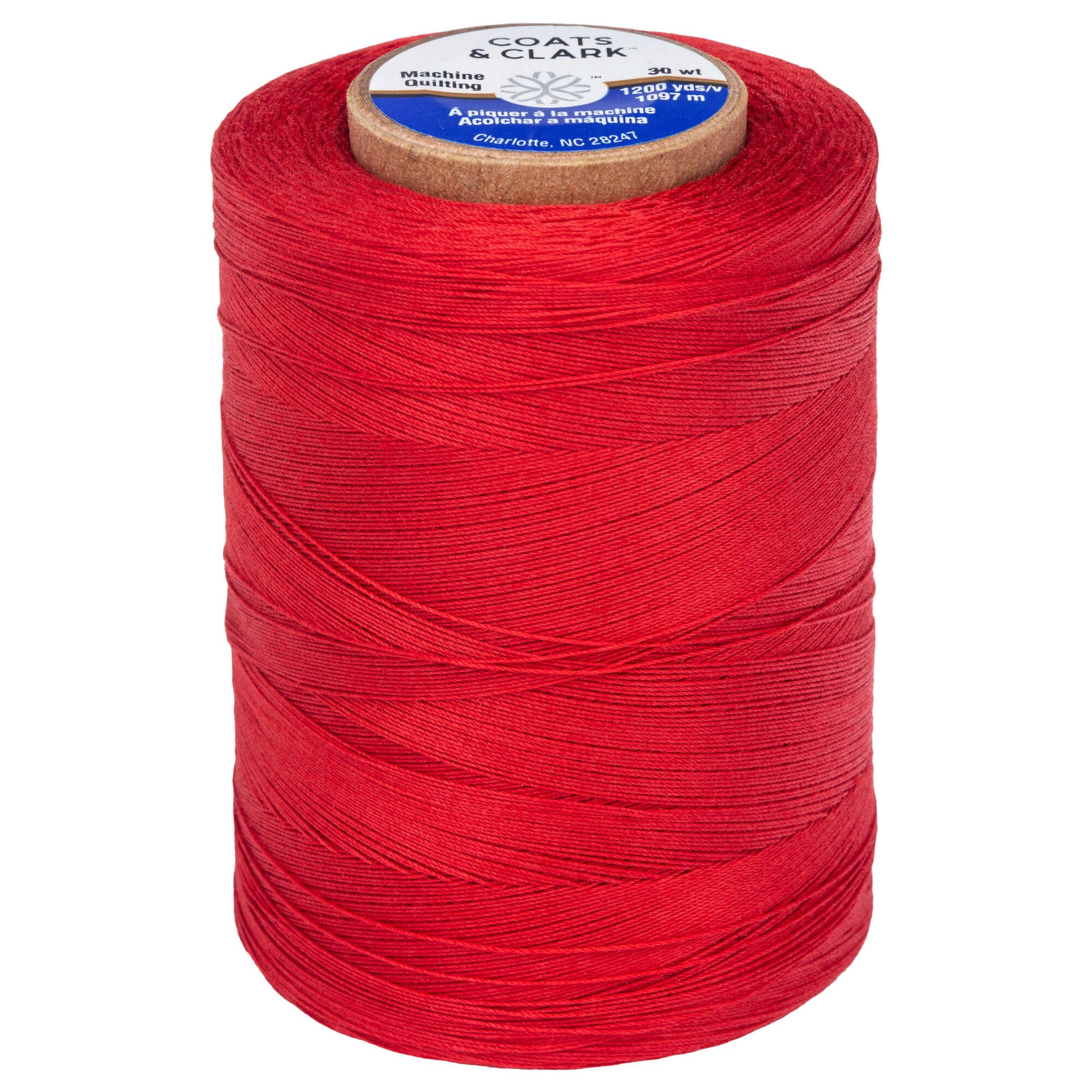 Coats & Clark Cotton Machine Quilting Thread (1200 Yards) Red