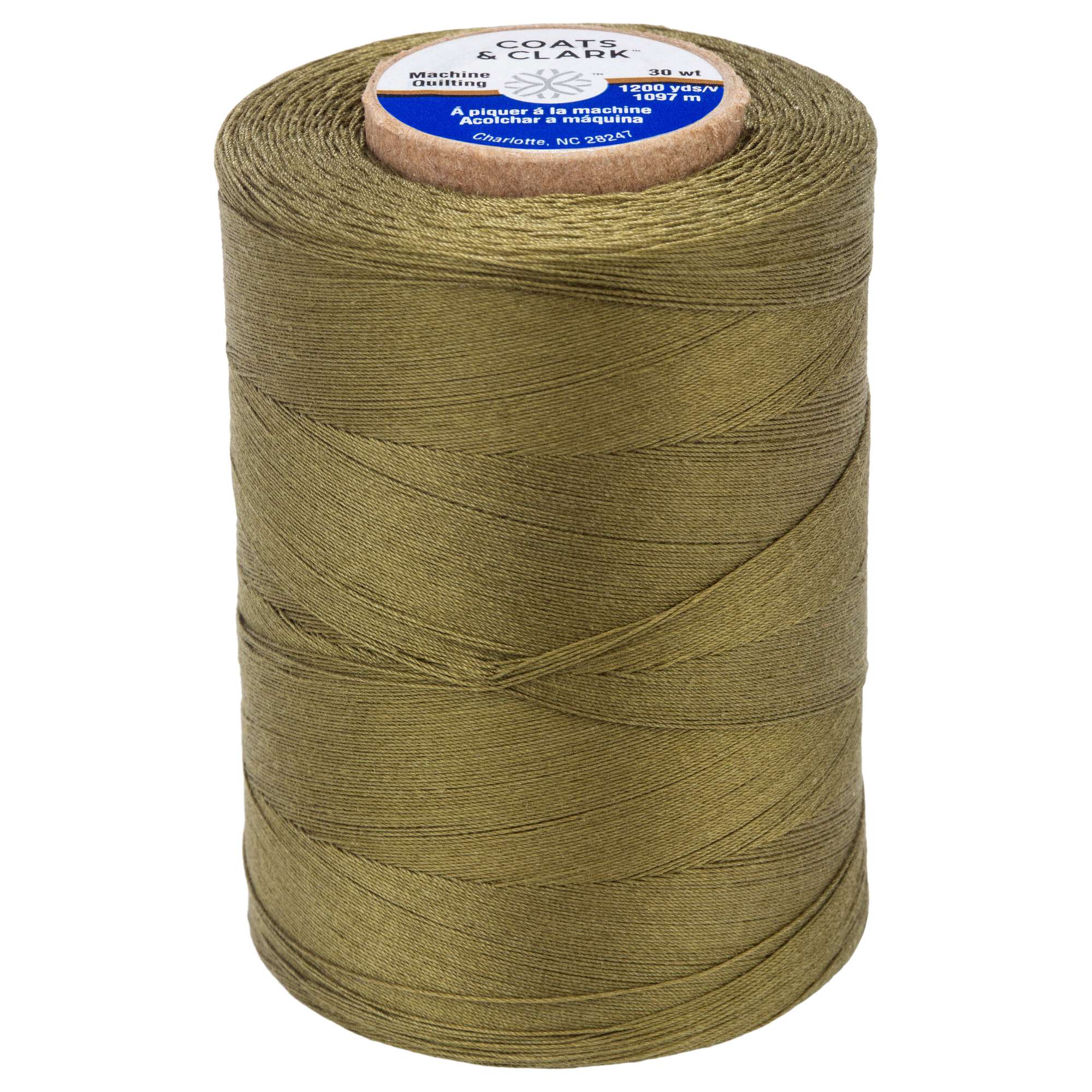 Coats Cotton Machine Quilting Solid Thread 1200yd-Silver - 3