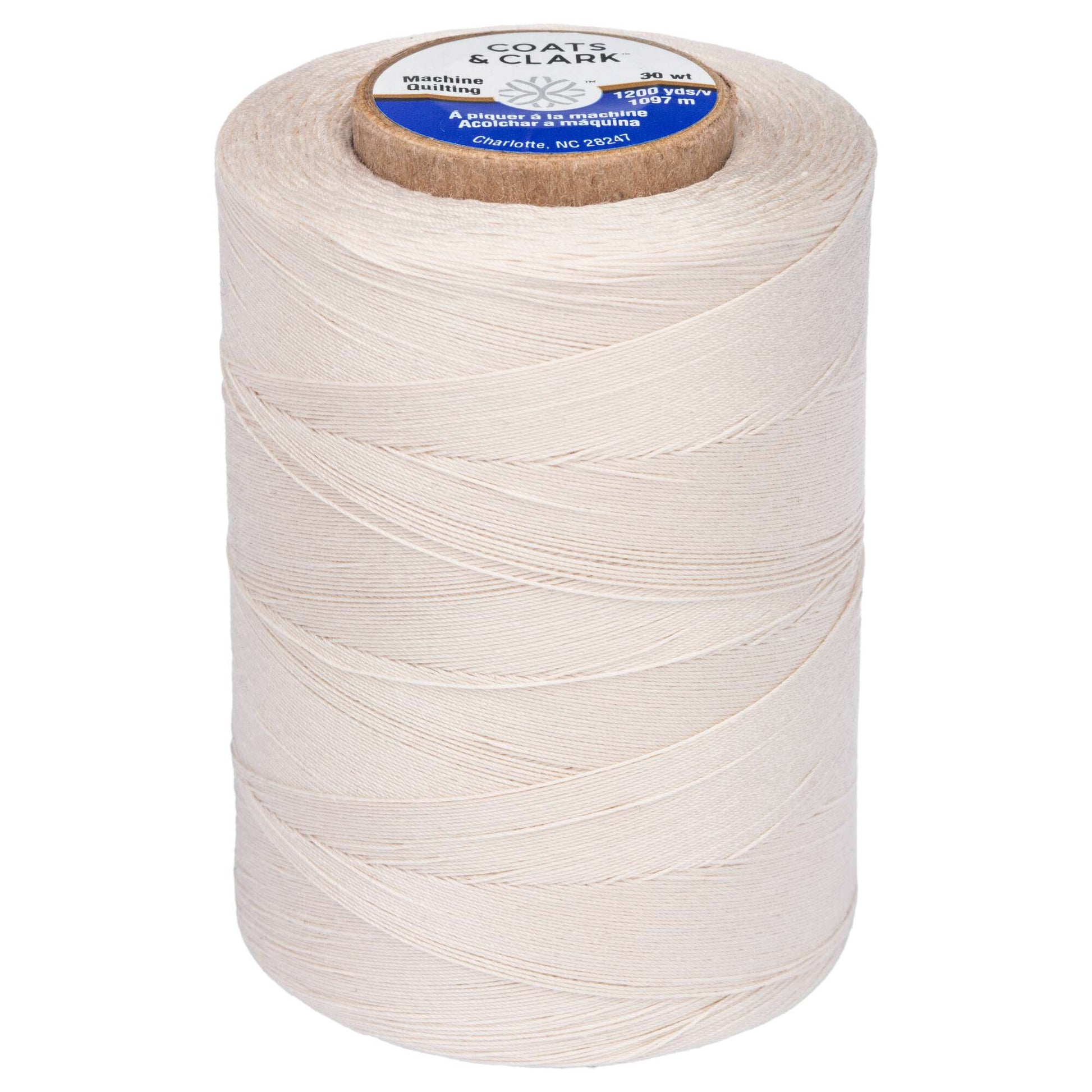 Coats & Clark Cotton Machine Quilting Thread (1200 Yards) Natural