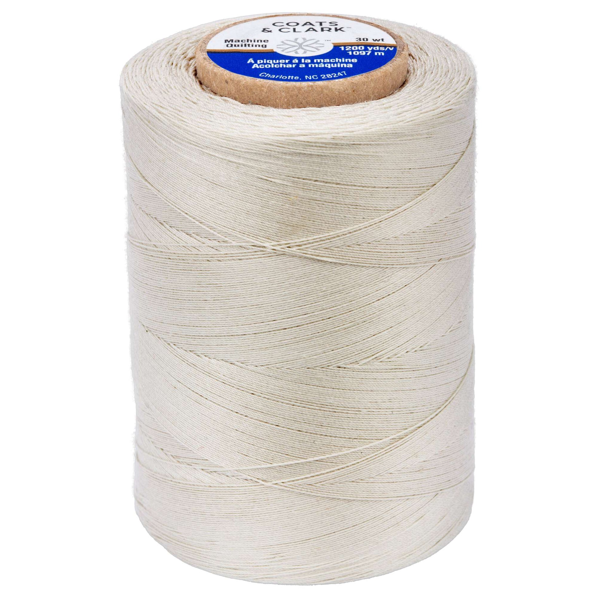 Coats & Clark Cotton Machine Quilting Thread (1200 Yards) Silver