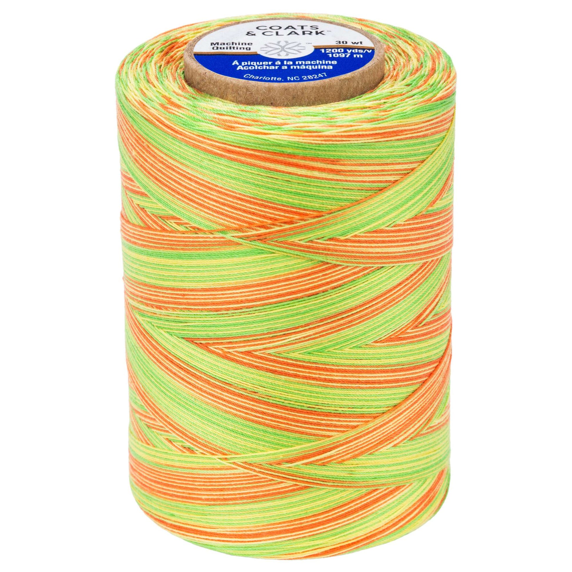 Coats & Clark Cotton Machine Quilting Multicolor Thread (1200 Yards) Citrus